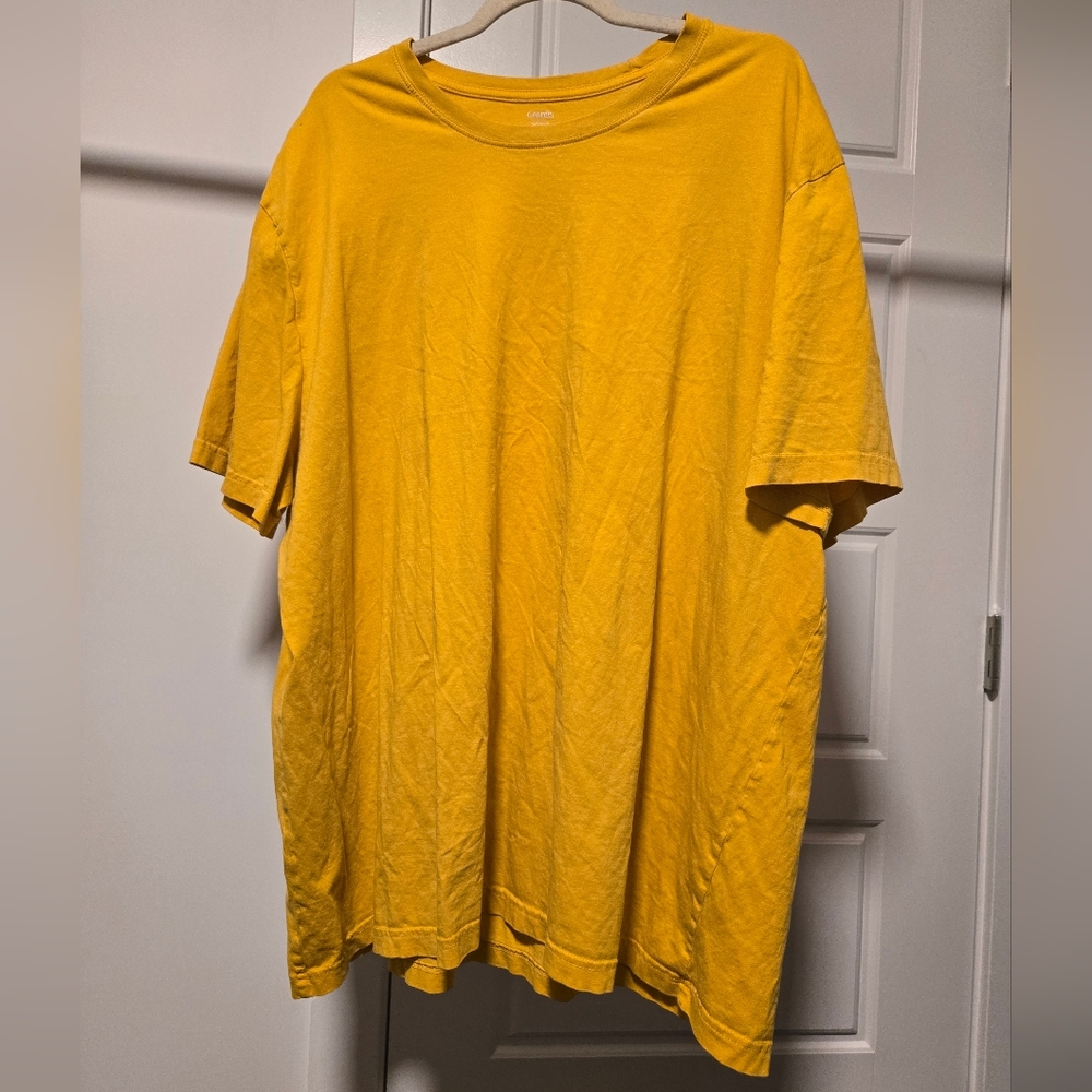 George Men's Short Sleeve Yellow Tee
